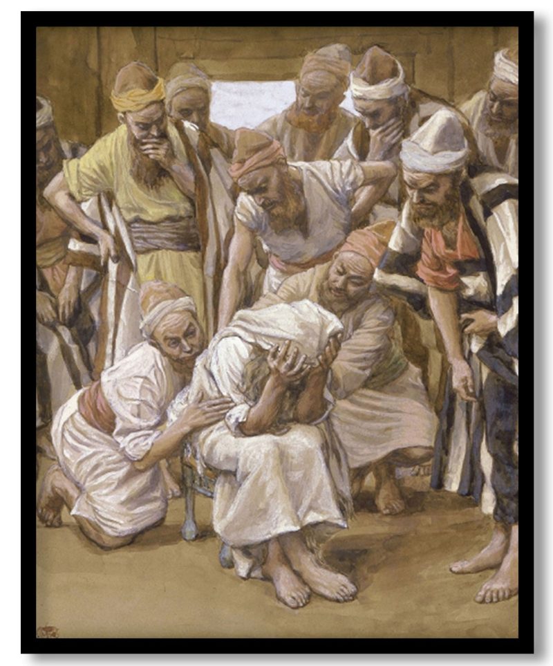 Jacob Mourns His Son Joseph by James Tissot (1896-1902)