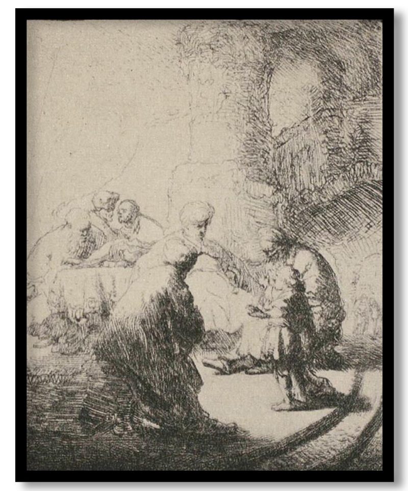 Jesus Disputing with the Doctors by Rembrandt (1630)