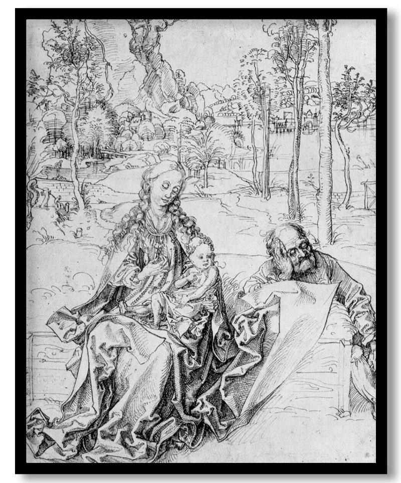 Holy Family by Albrecht Durer (1493-1494)