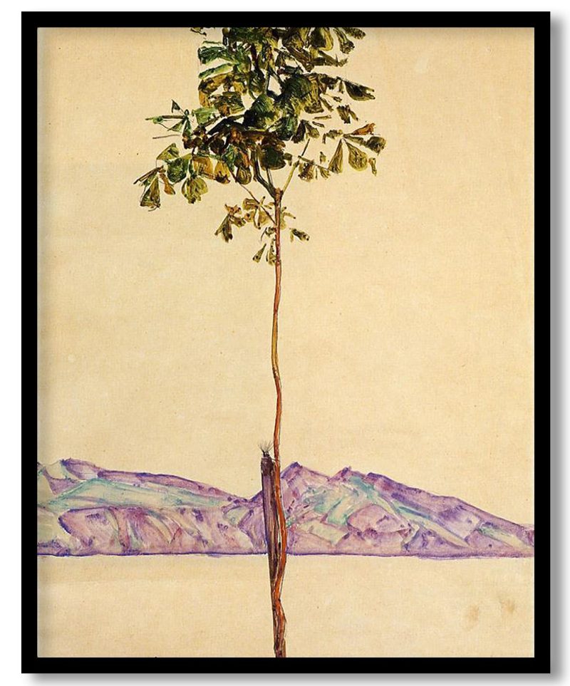 Little Tree (Chestnut Tree at Lake Constance) by Egon Schiele (1912)