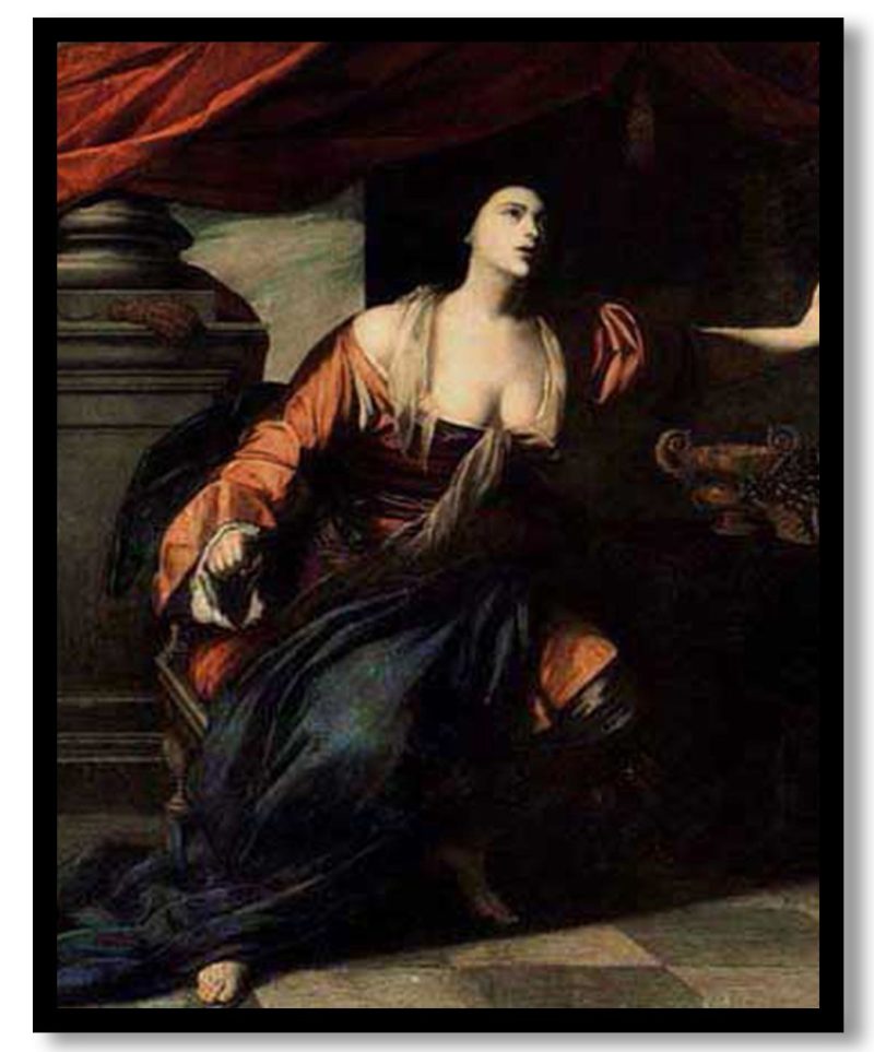 Lucretia by Artemisia Gentileschi (1642)