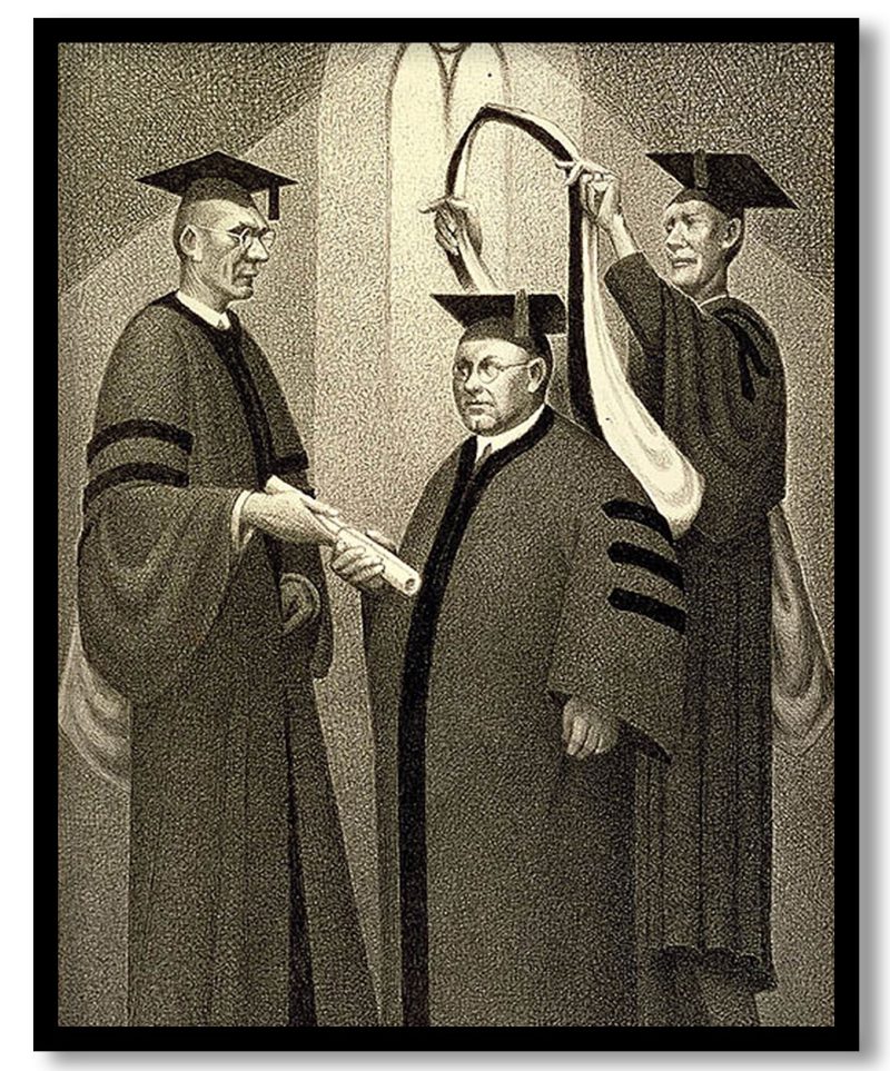Honorary Degree by Grant Wood (1938)