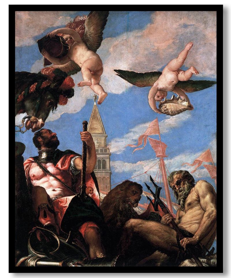 Mars and Neptune by Paolo Veronese (1575-1578)