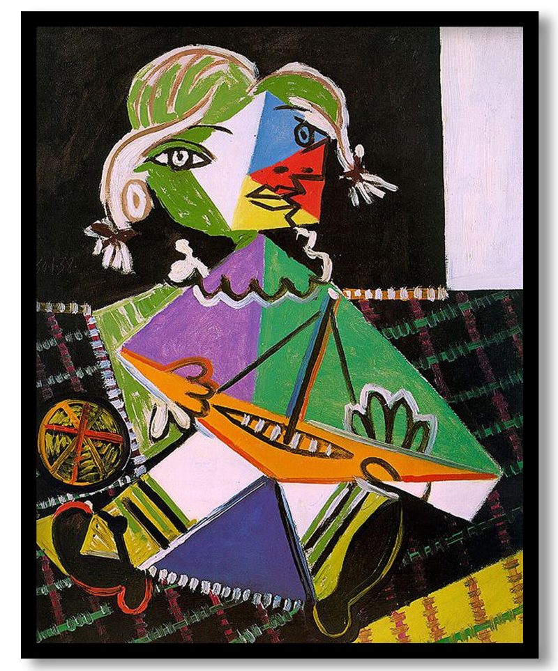 Maya with boat by Pablo Picasso (1938)
