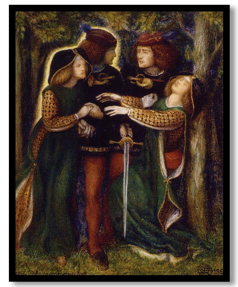 How They Met Themselves by Dante Gabriel Rossetti (1864)