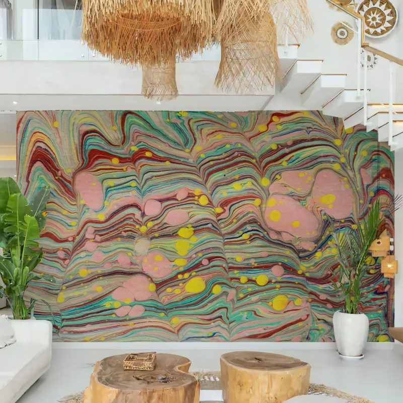 Colourful Abstract Marble Wallpaper