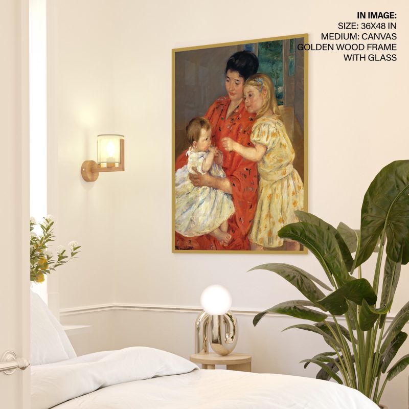 Mother and Sara Admiring the Baby by Mary Cassatt (1901)
