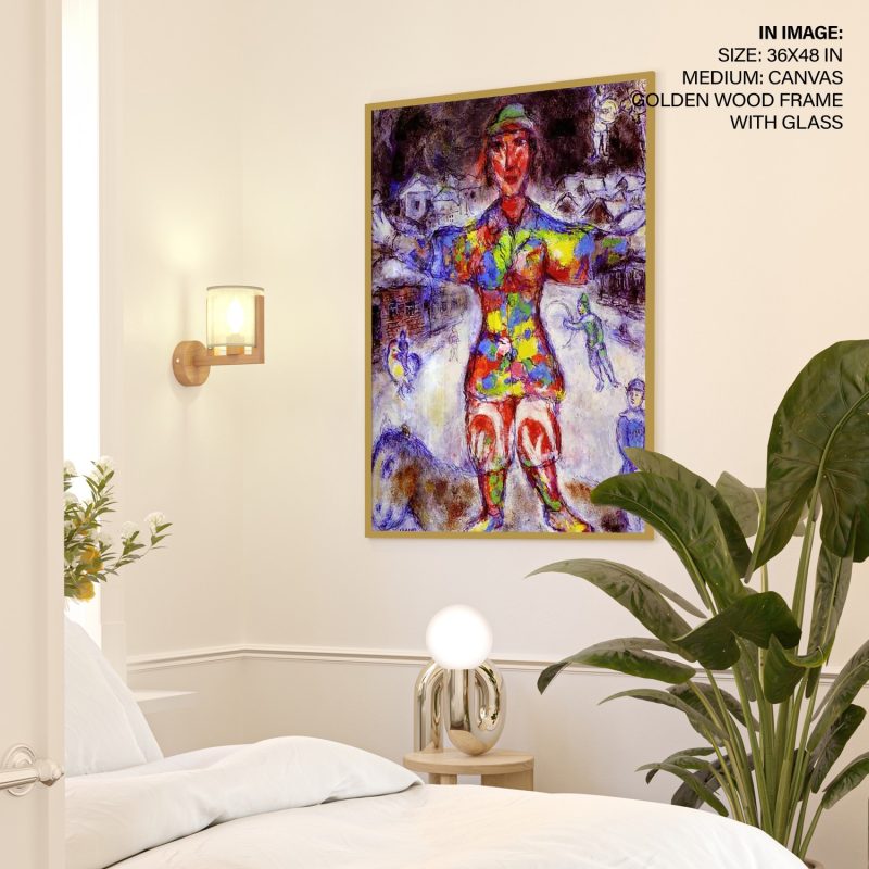 Multicolor Clown by Marc Chagall (1974)