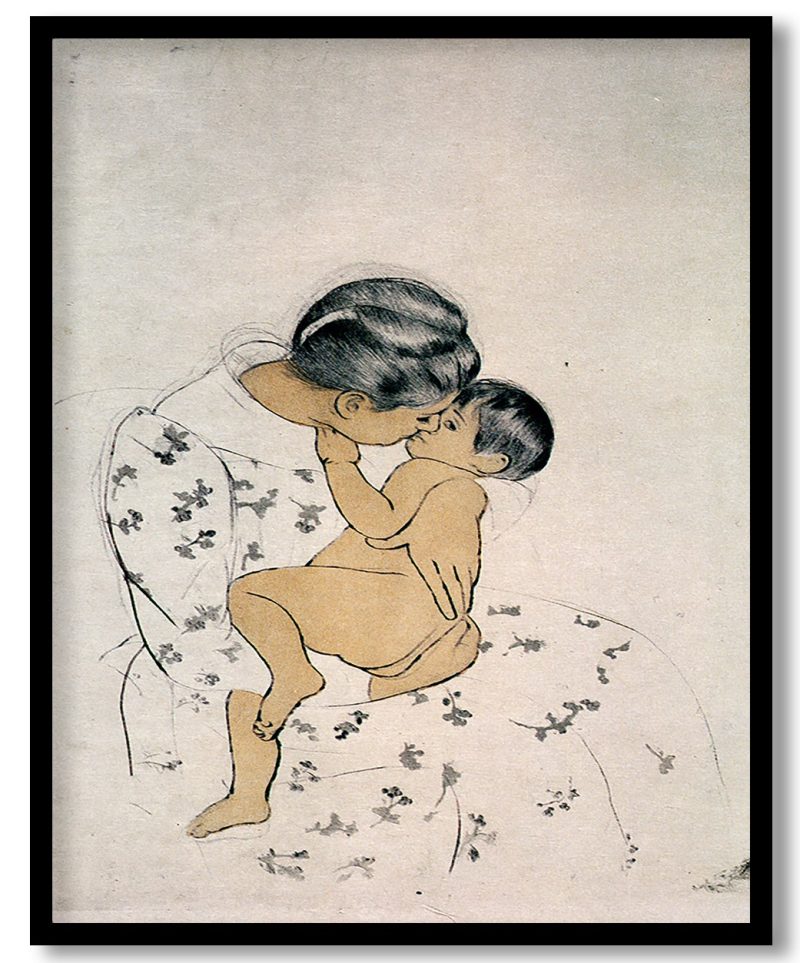 Mothers Kiss by Mary Cassatt (1891)