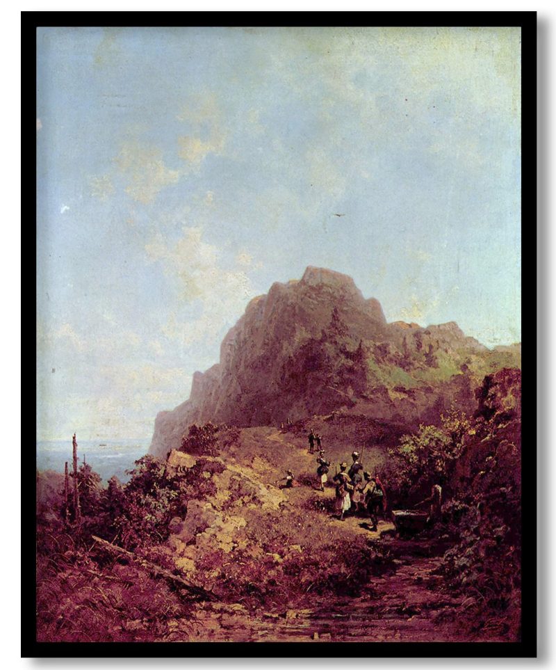 Mountain Hike (Trip to Duke Stand) by Carl Spitzweg (1870)
