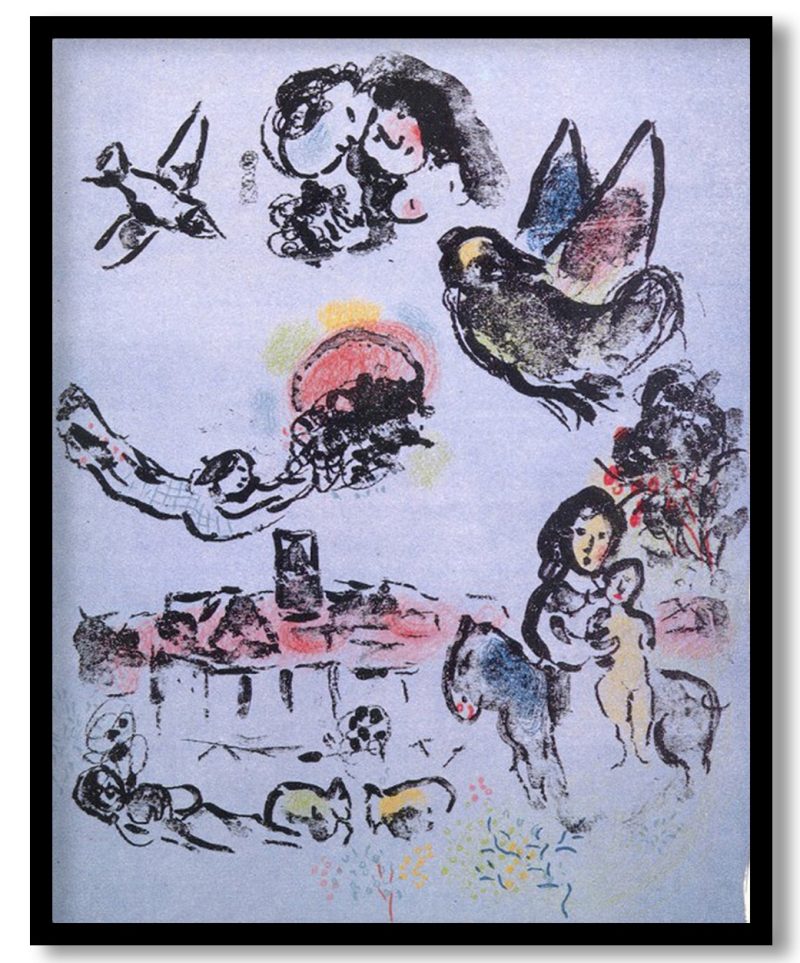 Nocturne at Vence by Marc Chagall (1963)