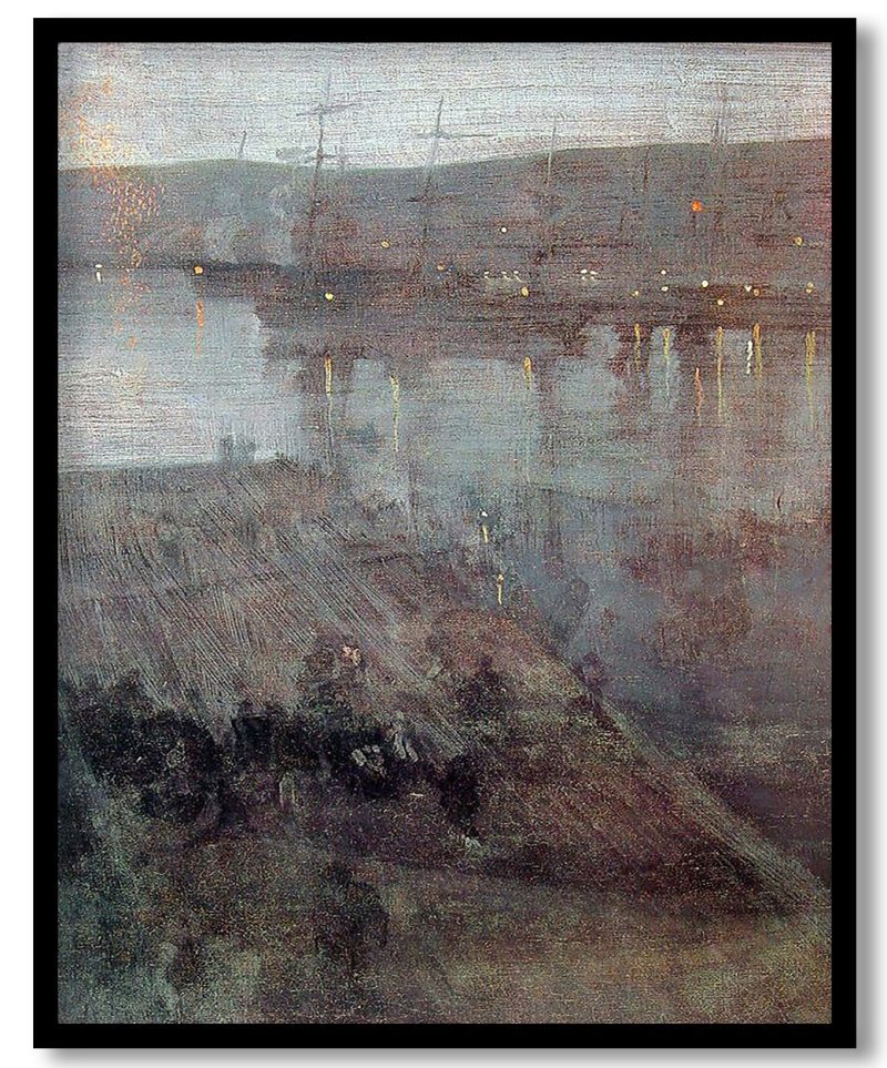 Nocturne in Blue and Gold Valparaiso Bay by James McNeill Whistler (1866)