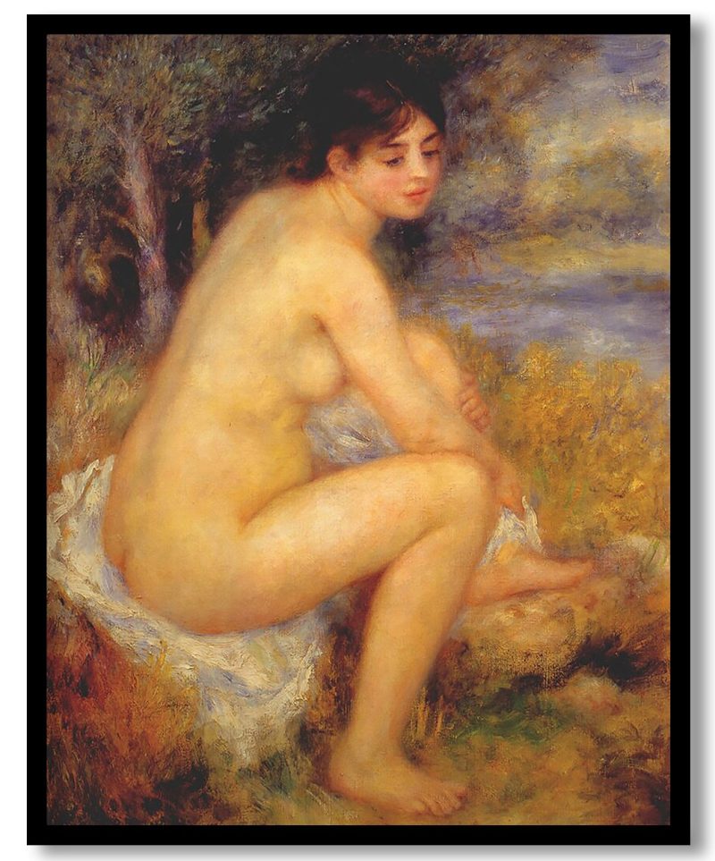 Nude in a landscape by Pierre Auguste Renoir (1883)