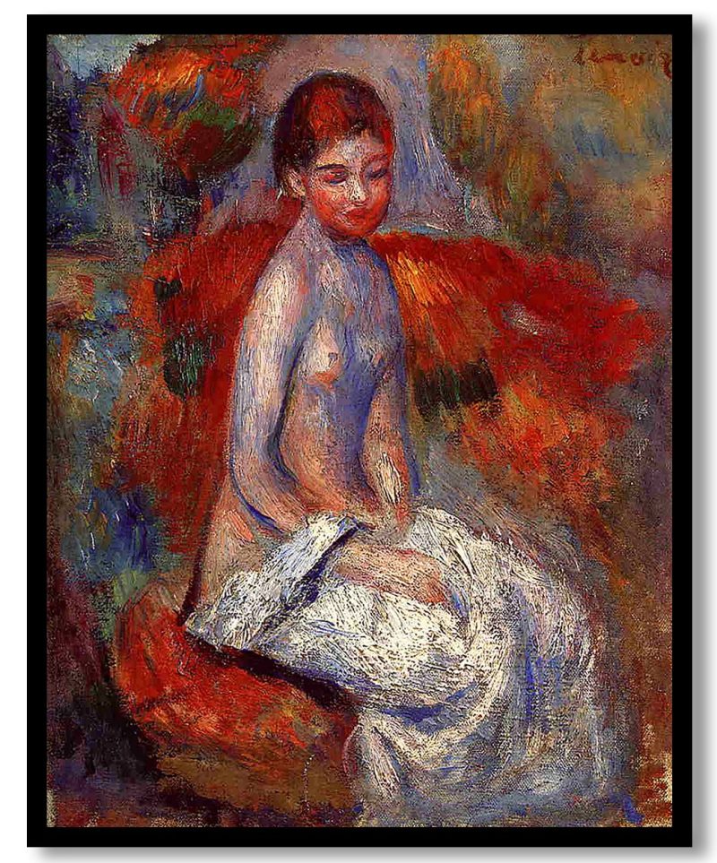 Nude Seated in a Landscape by Pierre Auguste Renoir (Unknown)