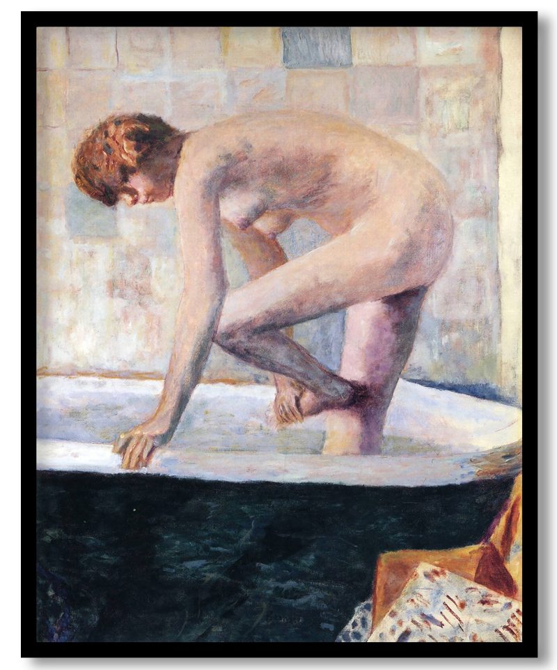 Nude Washing Feet in a Bathtub by Pierre Bonnard (1924)