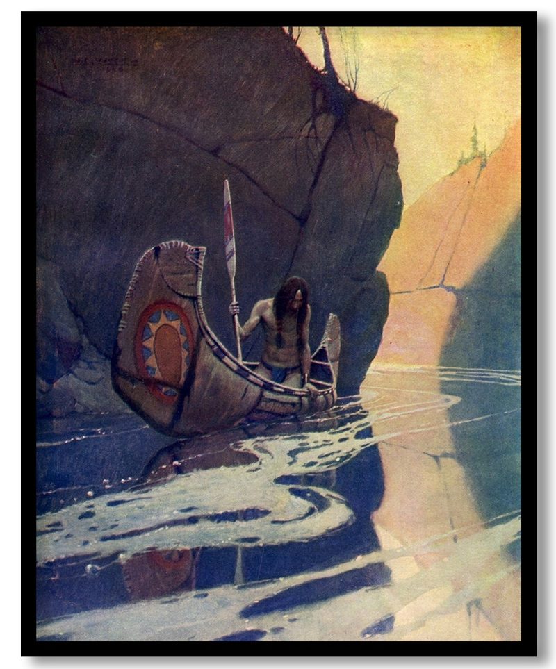 Painting of Native American by N.C. Wyeth (1907)