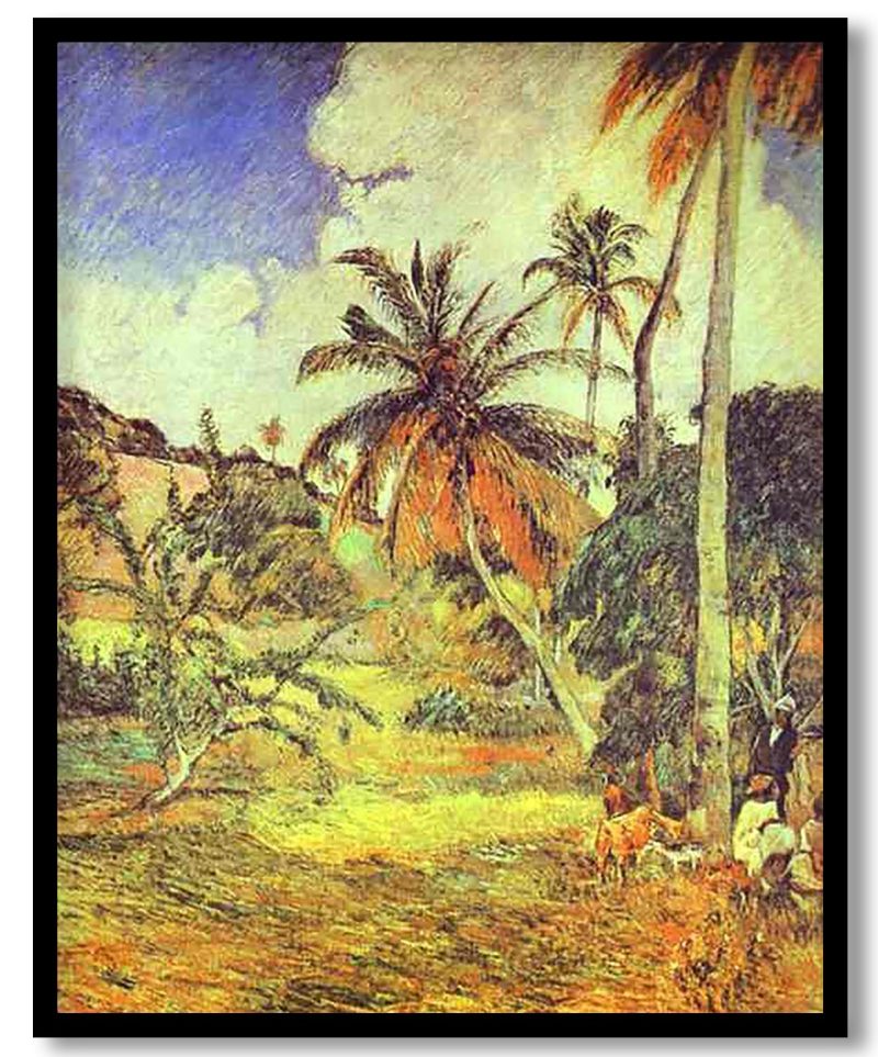 Palm trees on Martinique by Paul Gauguin (1887)