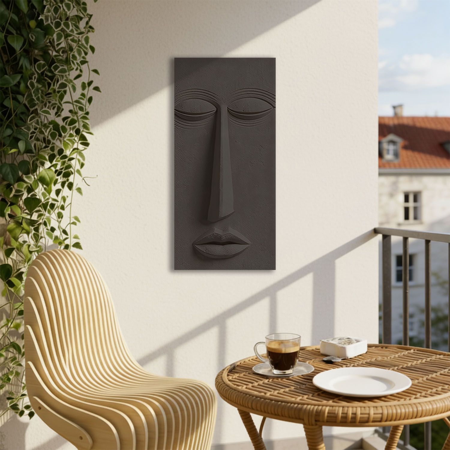 Groove – A dark, slim figure with deeply recessed facial geometry.