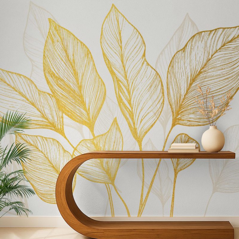 Golden Elegance: A Sophisticated Botanical Statement
