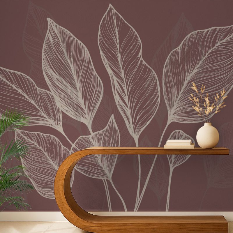 Serene Beige Botanical Symphony