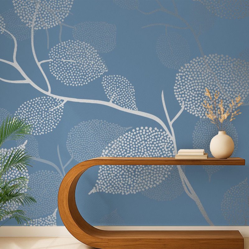 Whispering Branches: Elegant Blue Canopy