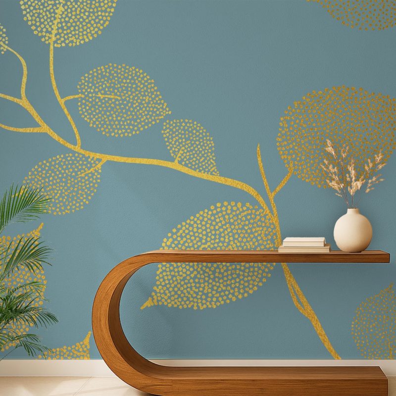 Golden Whimsy on Azure