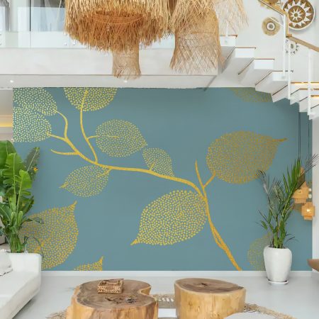 Golden Whimsy on Azure