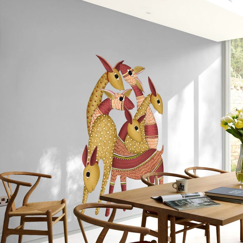 Harmony of the Wild: Serenade of Stylized Deer