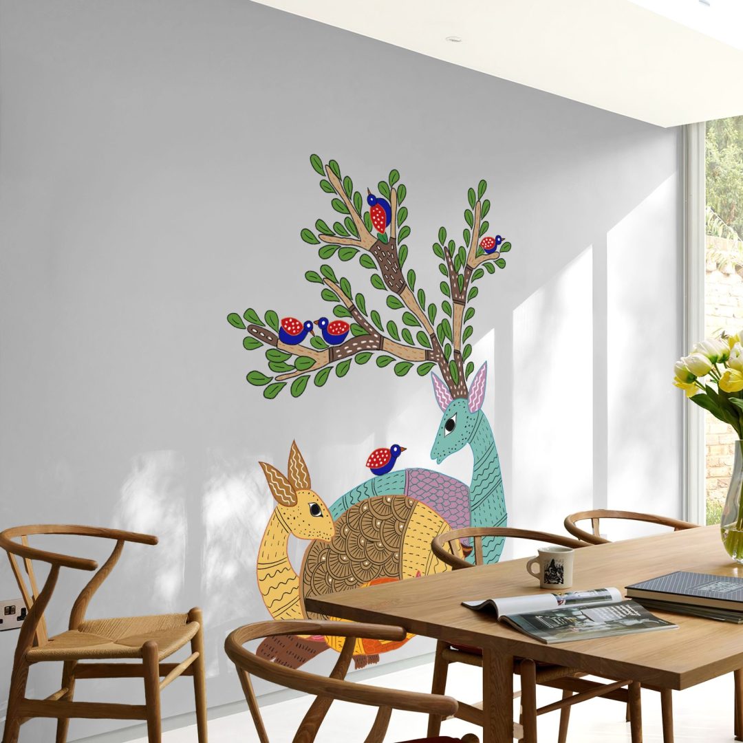 Wall Stickers Decal - Vibrant Serengeti Tapestry - Home Decor by