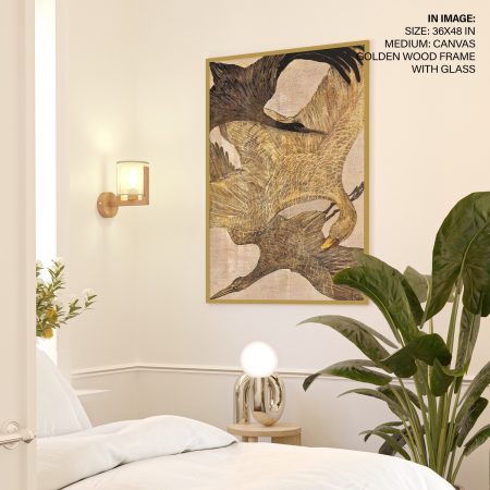 Oriental Flying Cranes – Wall Painting
