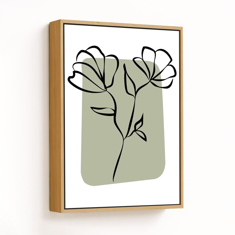 Whispering Botanicals: Line Art Elegance