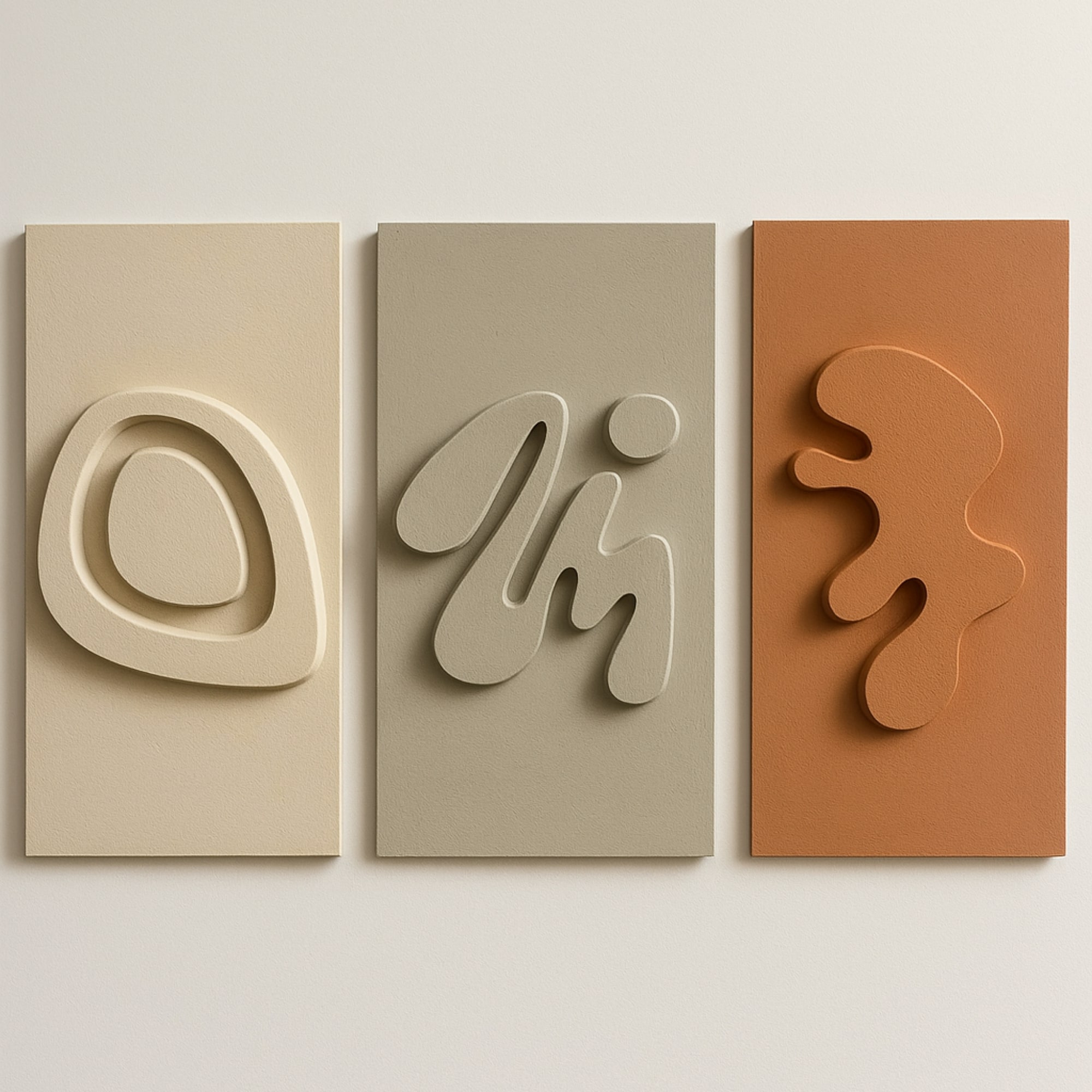 Organic Echoes in Earth Tones - Nature’s Abstract Language