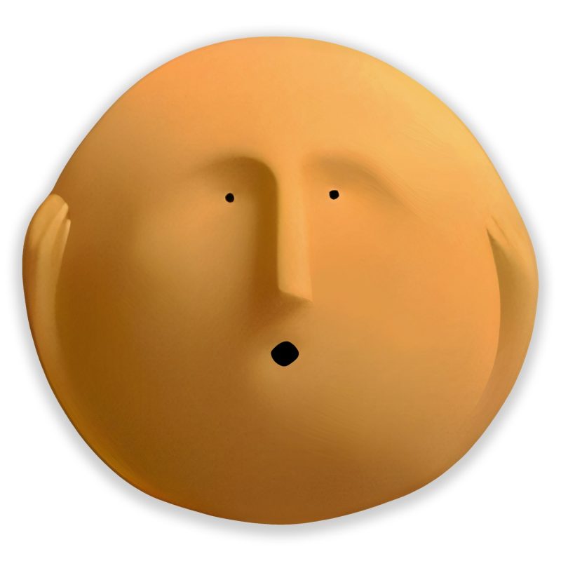 A Sudden Sound - is a striking and emotionally charged ceramic sculpture that captures the exact moment of an unexpected auditory shock or a major realization.