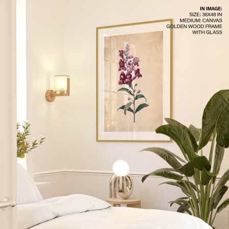 Anterinum flower botanical - Pressed Vintage Botanical