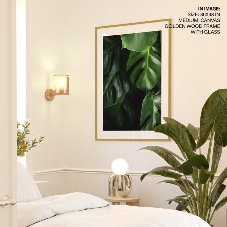 Botanical Wet Monstera Leaves – Wall Hanging