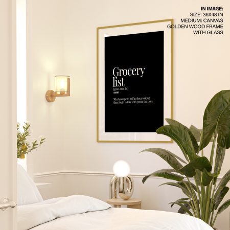 Grocery list - Funny Dictionary Definition