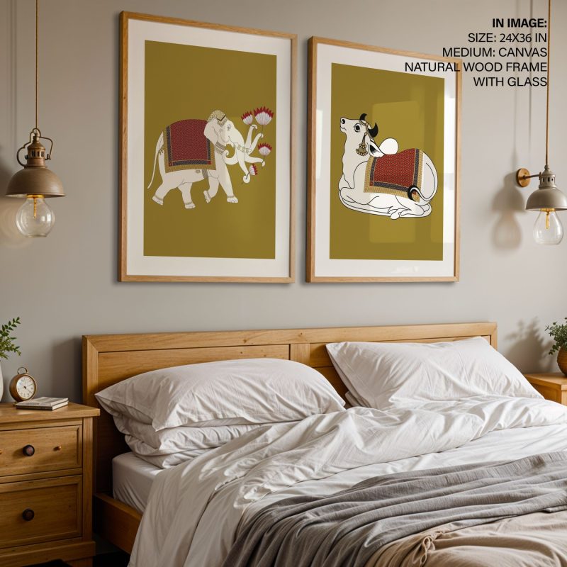 Gaj Kamal Gau Mata – Wall Art