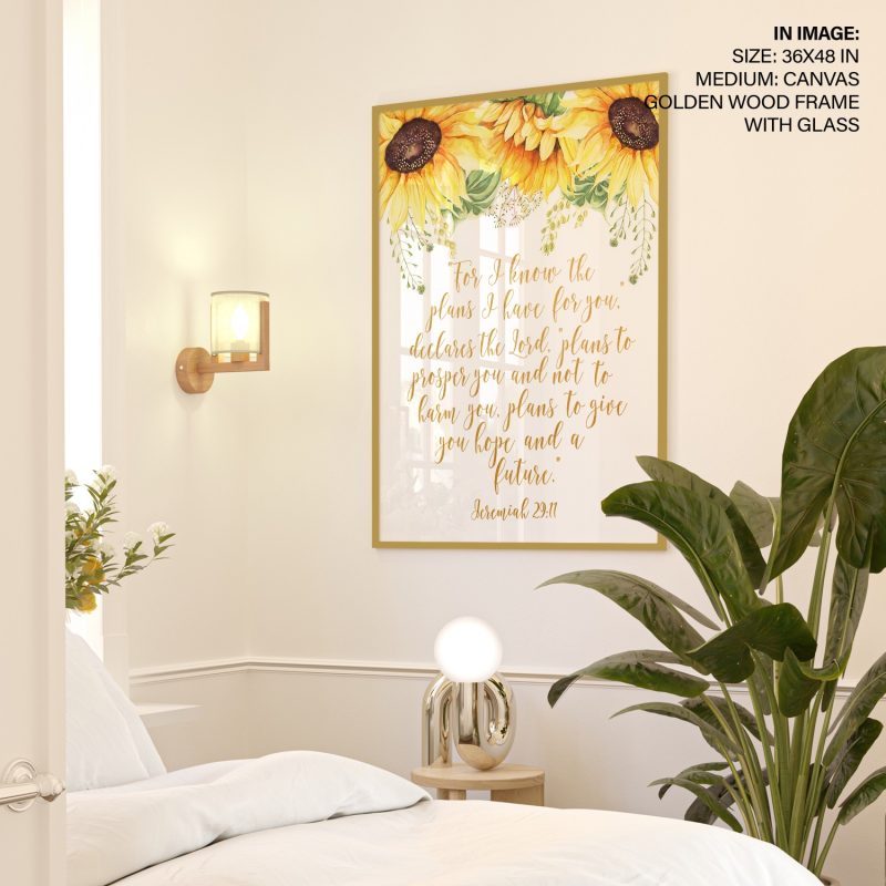 For I know the plans I have for you, declares the Lord, – Wall Painting