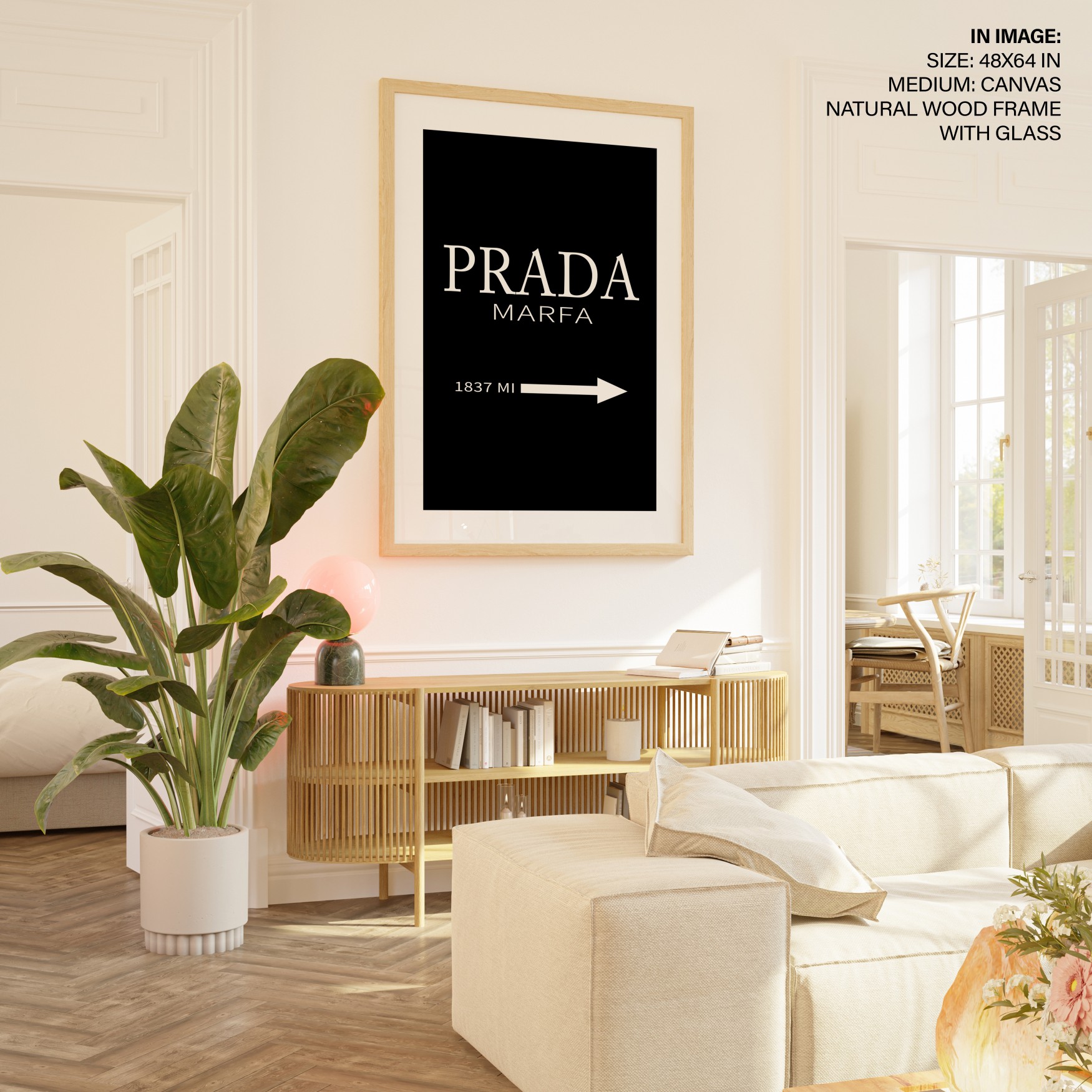Wall Decor | Black prada marfa quote | Custom Size & Frame • Ready