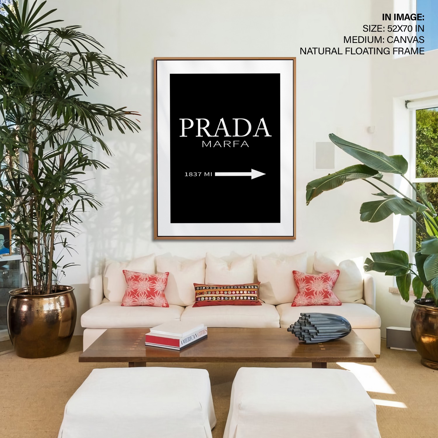 Wall Decor | Black prada marfa quote | Custom Size & Frame • Ready