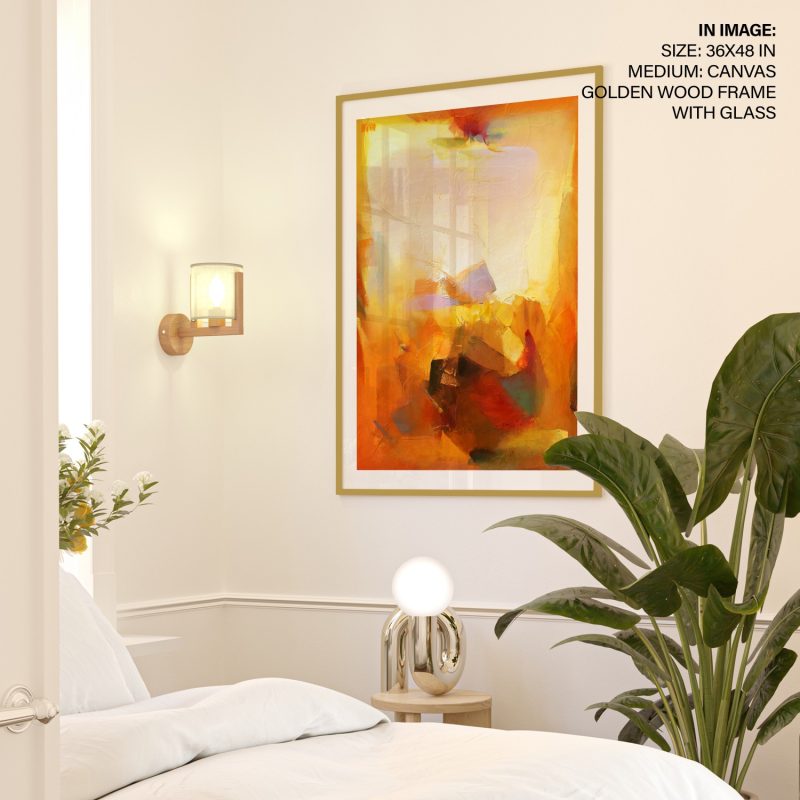 Abstract Warm Colors and Textures – Wall Decor