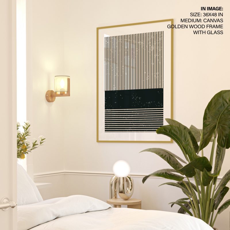 Abstract Geometric Stripes Texture – Wall Painting