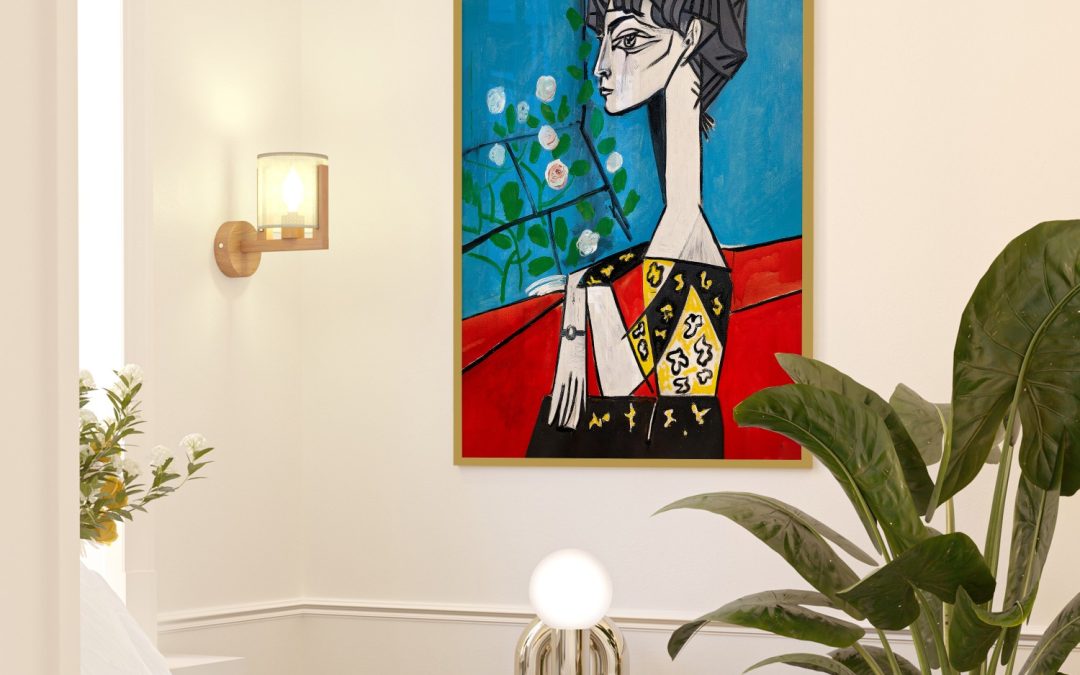 Wall Decor | Jacqueline with flowers by Pablo Picasso (1954