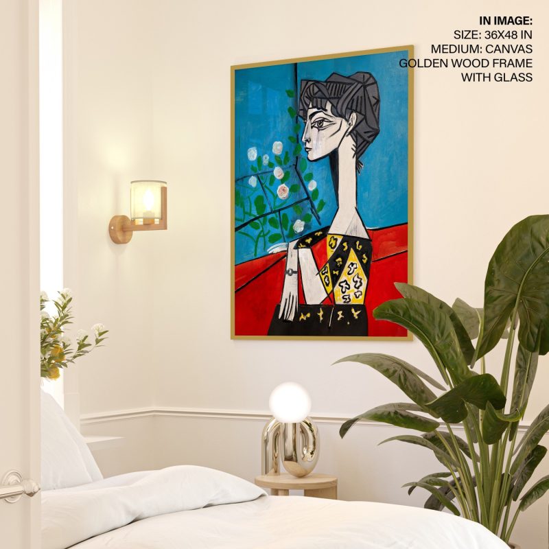 Wall Decor | Jacqueline with flowers by Pablo Picasso (1954