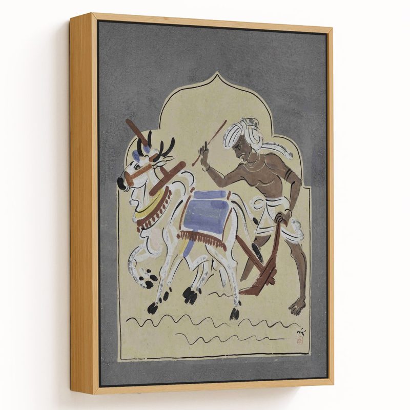 Tiller of the soil by Nandalal Bose (1938)