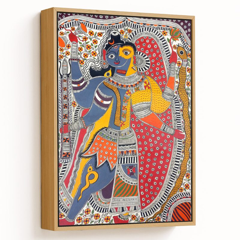 Madhubani painting of bihar painting - fine work
