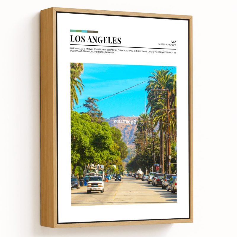 Los Angeles, USA pantone poster