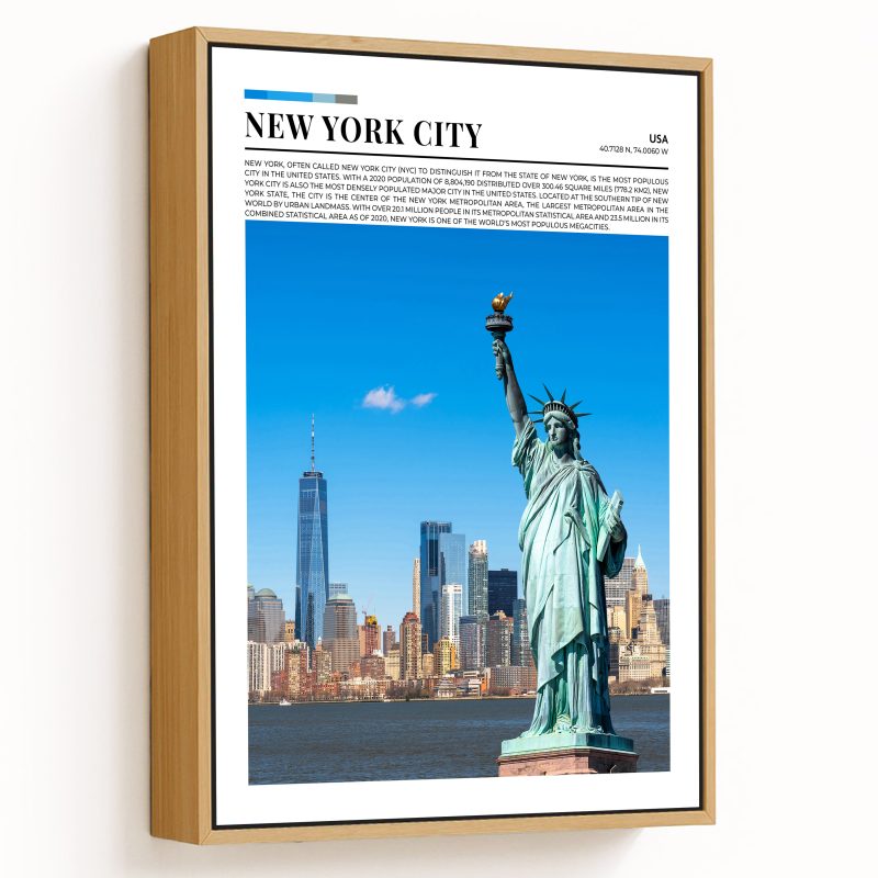 New York City, USA pantone poster