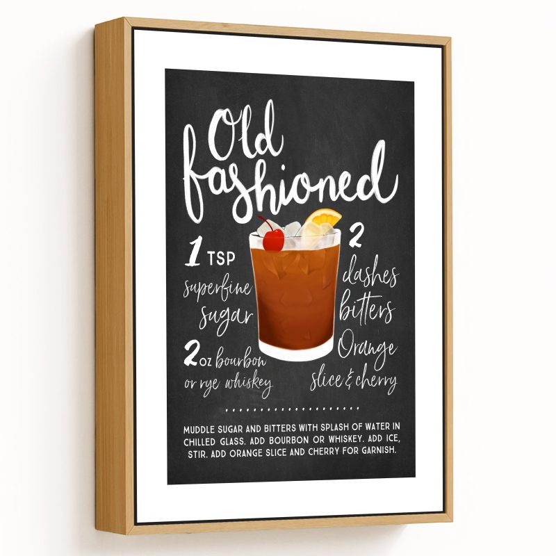 Drink Tea, Read Books, Be Happy - Bar Poster, Cocktails, Framed Wall Art - Choose Size & Frame Color