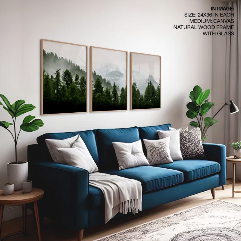 Nature Misty Forest and Mountains – Wall Hanging